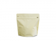 【コーヒー専用袋】アロマキープパック(チャック付き）100g用　クリーム　小