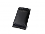 【コーヒー専用袋】フラットガゼットアロマブレスパック150g　ブラック